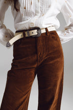 Load image into Gallery viewer, Cropped Cord Pants in Brown