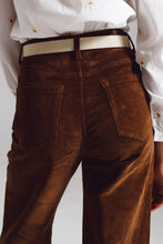 Load image into Gallery viewer, Cropped Cord Pants in Brown