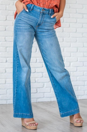Step Right Up Wide Leg Jeans