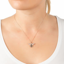 Load image into Gallery viewer, Honey Bee Gold Pendant Necklace