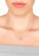 Load image into Gallery viewer, Evil Eye Necklace Rosegold