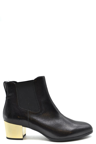 Hogan Low Gold Heel Ankle Boot