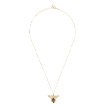 Load image into Gallery viewer, Honey Bee Gold Pendant Necklace