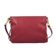 Load image into Gallery viewer, Flamingo Leather Fringe Handbag- Scarlet Red