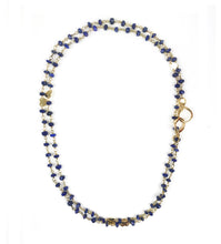 Load image into Gallery viewer, Lapis Lazuli Heart Convertible Mask Necklace
