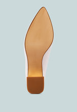 Load image into Gallery viewer, Zaila Metallic Accent Block Heel Pumps