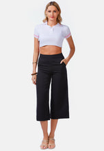 Load image into Gallery viewer, High Rise Cropped Culottes Trousers