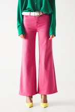 Load image into Gallery viewer, Cotton Blend Wide Leg Jeans in Pink