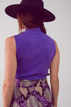 Load image into Gallery viewer, Knitted Tank Jumper in Purple