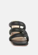 Load image into Gallery viewer, Kywe Textured Heel Chunky Strap Sandals