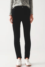 Load image into Gallery viewer, Elastic Skinny Cord Pants in Black