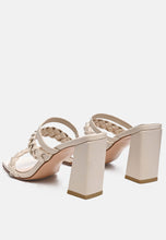 Load image into Gallery viewer, Arnie Braided Straps Block Heeled Sandals