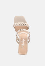 Load image into Gallery viewer, Arnie Braided Straps Block Heeled Sandals