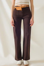 Load image into Gallery viewer, High Waisted Flare Jeans in Dark Brown