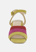 Load image into Gallery viewer, Mon-Beau Fine Suede Block Heeled Sandal