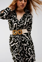 Load image into Gallery viewer, Button Front Mini Shirt Dress in Black