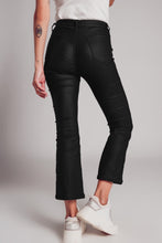 Load image into Gallery viewer, Stretch Faux Leather Flare Pants in Black