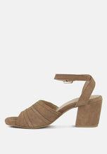 Load image into Gallery viewer, Mon-Beau Fine Suede Block Heeled Sandal