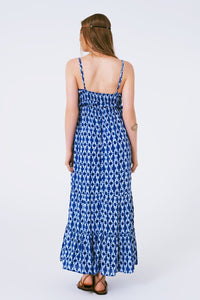 Boho Printed Strappy Maxi Dress