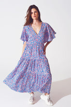 Load image into Gallery viewer, Open Back Purple Maxi Dress