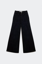 Load image into Gallery viewer, Cotton Blend Wide Leg Jeans in Black