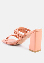 Load image into Gallery viewer, Arnie Braided Straps Block Heeled Sandals