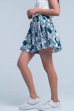 Load image into Gallery viewer, Blue Floral Mini Skort