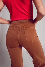 Load image into Gallery viewer, Wide Leg Jeans in Camel Brown