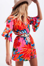 Load image into Gallery viewer, Wrap Playsuit in Floral