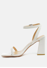 Load image into Gallery viewer, Mooncut Ankle Strap Block Heel Sandals