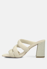 Load image into Gallery viewer, Kywe Textured Heel Chunky Strap Sandals