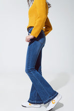 Load image into Gallery viewer, Medium Blue Skinny Flared Jeans