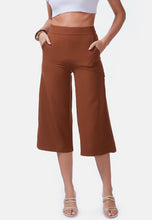 Load image into Gallery viewer, High Rise Cropped Culottes Trousers