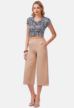 Load image into Gallery viewer, High Rise Cropped Culottes Trousers