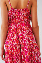 Load image into Gallery viewer, Floral Print Maxi Dress With v Neck in Pink