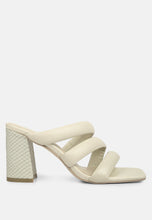 Load image into Gallery viewer, Kywe Textured Heel Chunky Strap Sandals