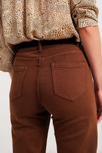 Load image into Gallery viewer, Wide Leg Jeans in Camel Brown