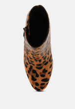 Load image into Gallery viewer, Helen Block Heel Leather Boots