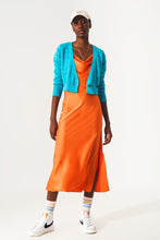 Load image into Gallery viewer, Pointelle Knitted Cardi in Blue