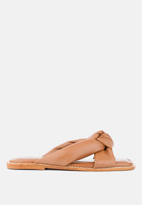 Chubs Puffy Strap Sliders Flat