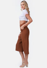 Load image into Gallery viewer, High Rise Cropped Culottes Trousers