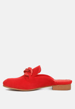 Load image into Gallery viewer, Krizia Chunky Chain Suede Slip on Mules