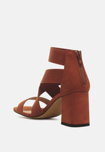 Load image into Gallery viewer, Benicia Elastic Strappy Block Heel Sandals