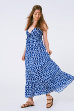 Load image into Gallery viewer, Boho Printed Strappy Maxi Dress