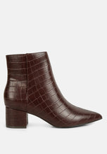 Load image into Gallery viewer, Thalia Pointed Toe Ankle Boots