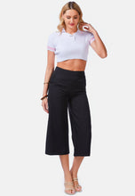 Load image into Gallery viewer, High Rise Cropped Culottes Trousers