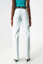 Load image into Gallery viewer, Elastic Cotton Jeans in Light Blue