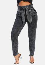 Load image into Gallery viewer, Bow Together Washed Denim Pants