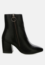 Load image into Gallery viewer, Helen Block Heel Leather Boots