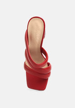 Load image into Gallery viewer, Kywe Textured Heel Chunky Strap Sandals